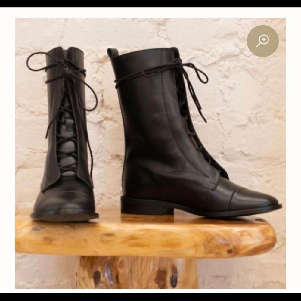 A.Soliani Balck Leather Milano Boots